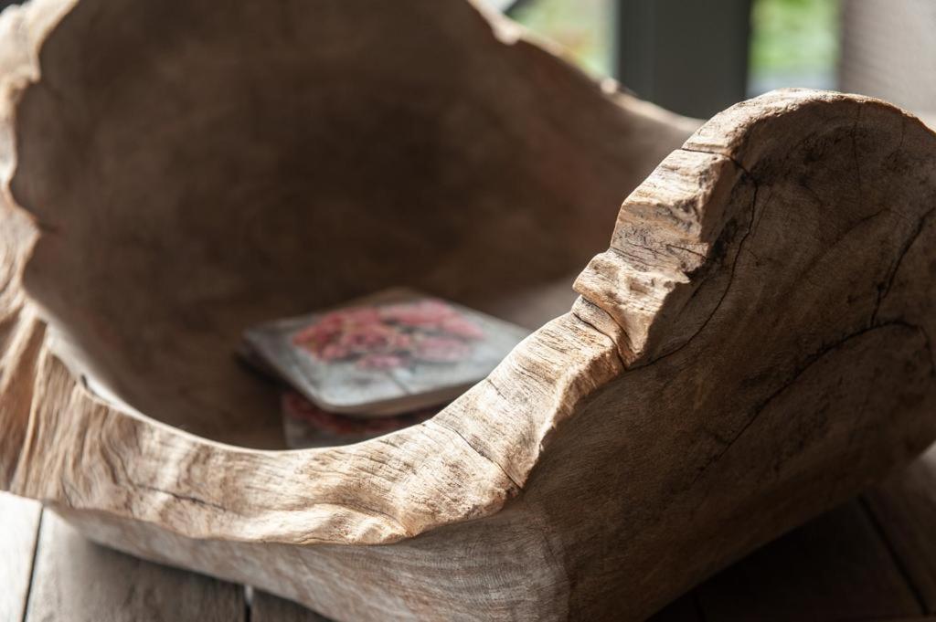 Prachtige Chalet Wabi Sabi Aan Het Water! Geel Exteriér fotografie